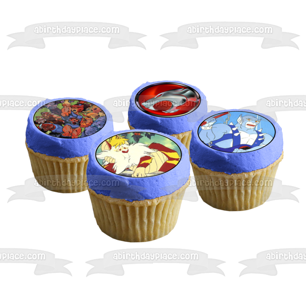 Thundercats Lion-O Panthro and Snarf Edible Cupcake Topper Images ABPID04208