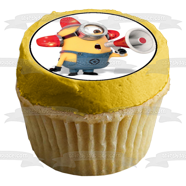 Minions Despicable Me Carl Jerry Mel and El Macho Edible Cupcake Topper Images ABPID05226