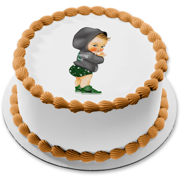Imagen comestible para decoración de tarta de Breaking Bad Baby Boy ABPID56843 