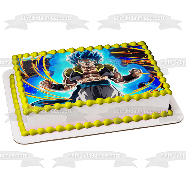 Gogeta Dragon Ball Z Gt Super Fusion Reborn Edible Cake Topper Image ABPID56846