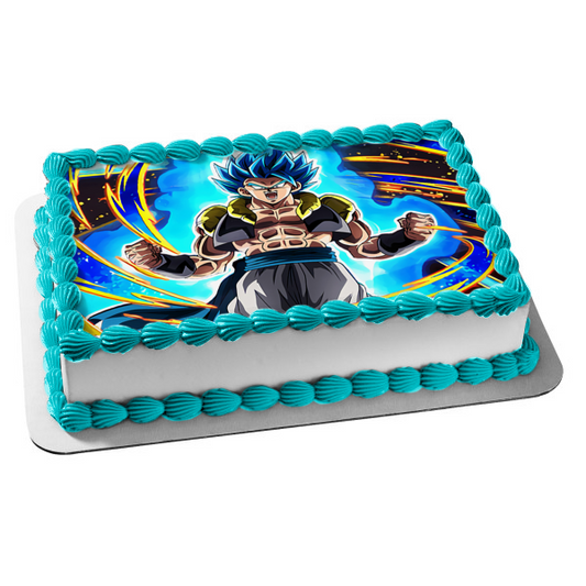 Gogeta Dragon Ball Z Gt Super Fusion Reborn Adorno comestible para tarta Imagen ABPID56846 