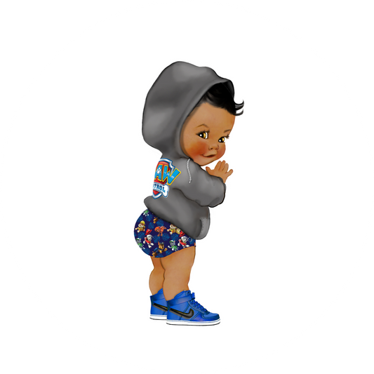 Paw Patrol Baby Boy Edible Cake Topper Image ABPID56859