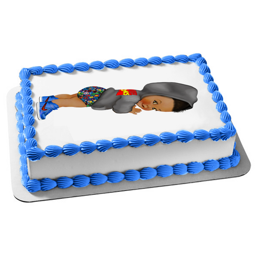 Adorno comestible para tarta Marvel Baby Boy Imagen ABPID56852 