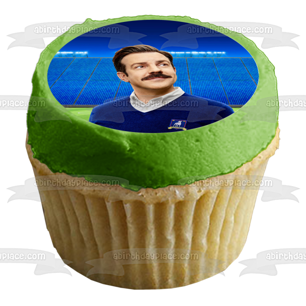 Ted Lasso Soccer Sports Comedy TV Show Edible Cake Topper Image ABPID56864