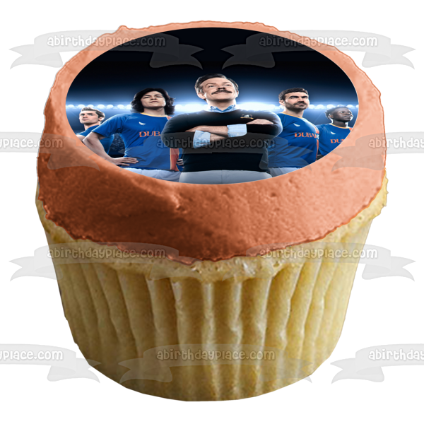 Ted Lasso Soccer Team Stadium Shot Sports Comedy TV Show Edible Cake Topper Image ABPID56865