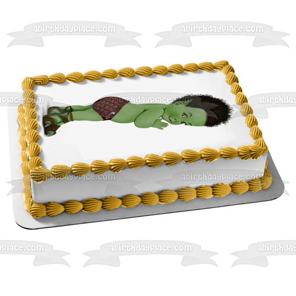 World of Warcraft Horde Baby Boy Edible Cake Topper Image ABPID56868