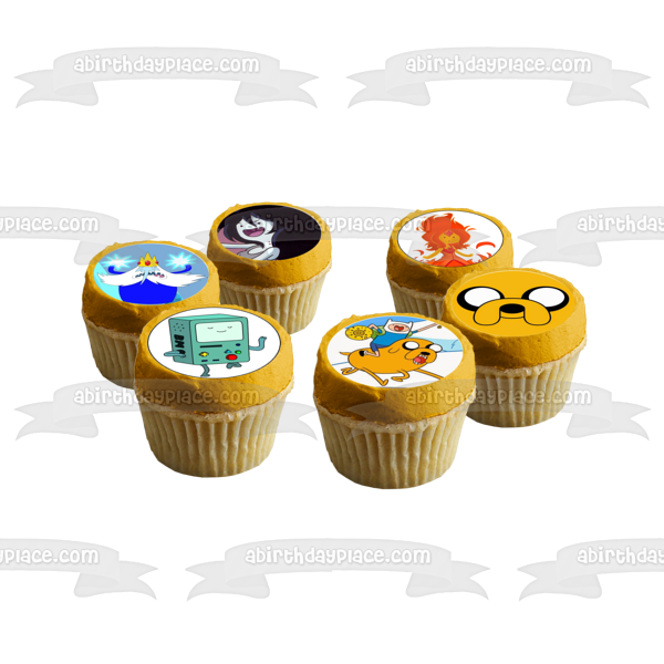 Adventure Time Finn the Human Jake the Dog and Lumpy Space Princess Edible Cupcake Topper Images ABPID06775