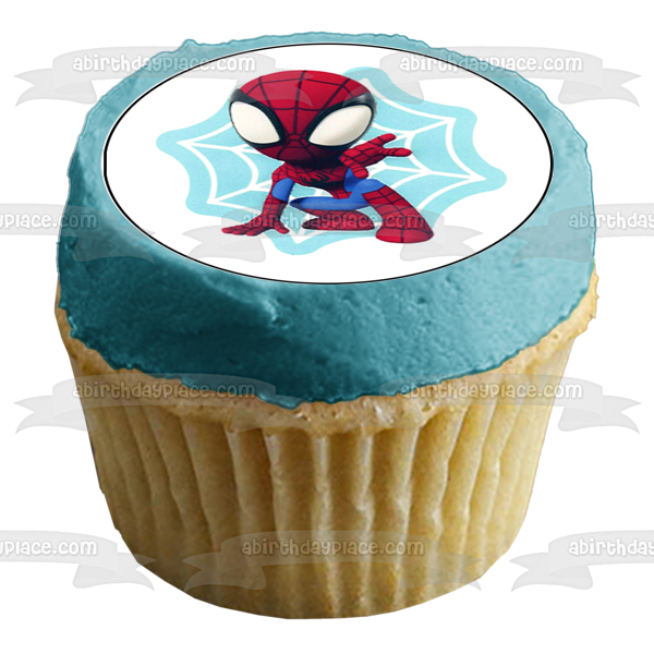 Spidey and His Amazing Friends Ghost Spider Spinn Edible Cupcake Topper Images ABPID56870