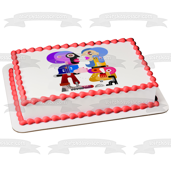 Abstract Art People Artist Art Teacher Fine Art Edible Cake Topper Image ABPID56871