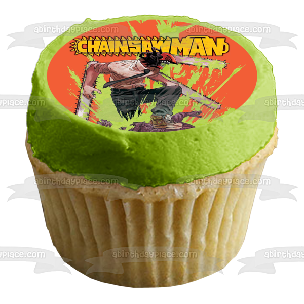 Chainsaw Man Denji Anime Manga Shonen Jump Edible Cake Topper Image ABPID56874