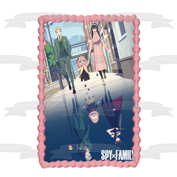 Spyxfamily Anime Manga Loid Yor Anya Forger Edible Cake Topper Image ABPID56881