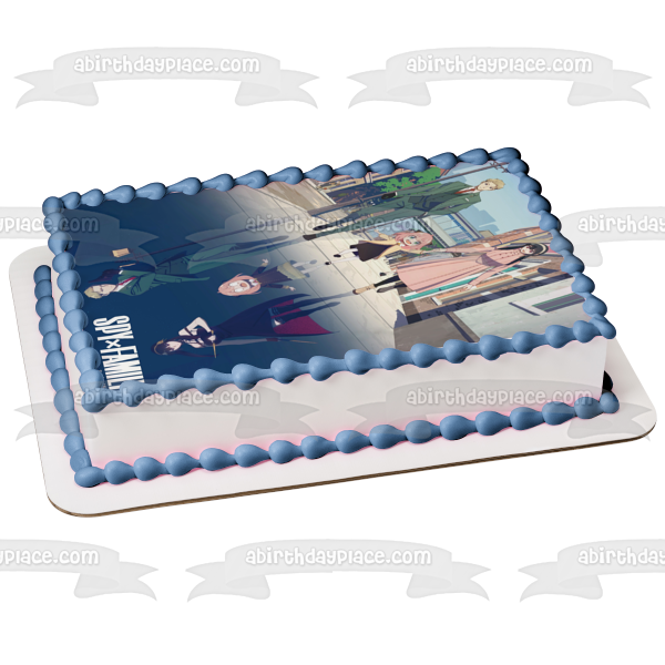 Spyxfamily Anime Manga Loid Yor Anya Forger Edible Cake Topper Image ABPID56881