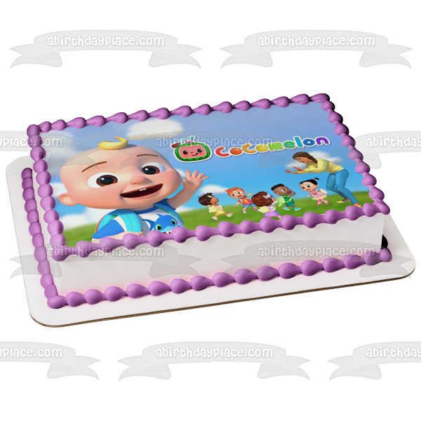 Cocomelon Class Baby JJ Back to School Party Edible Cake Topper Image ABPID56876