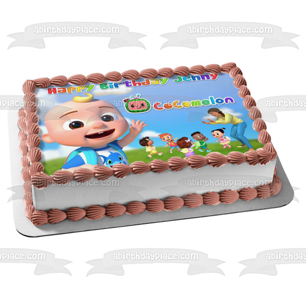 Cocomelon Class Baby JJ Back to School Party Edible Cake Topper Image ABPID56876