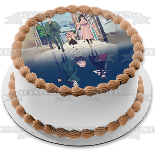 Spyxfamily Anime Manga Loid Yor Anya Forger Edible Cake Topper Image ABPID56881