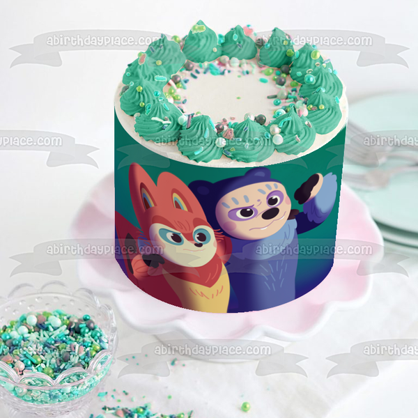 Perlimps Clae and Bruo Edible Cake Topper Image ABPID56939