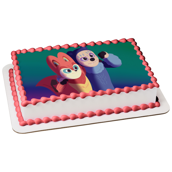 Perlimps Clae and Bruo Edible Cake Topper Image ABPID56939