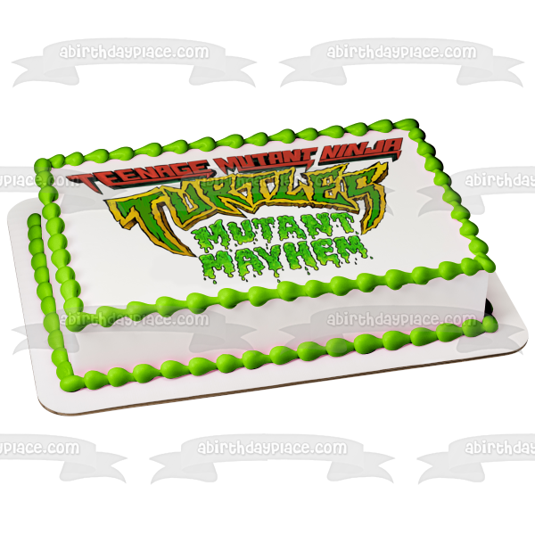 Decoración comestible para tarta de Tortugas Ninja Mutant Mayhem Imagen ABPID56940 