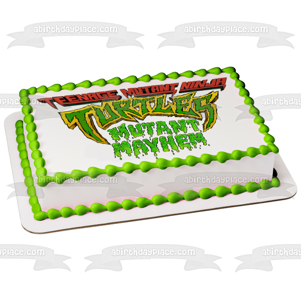 Teenage Mutant Ninja Turtles Mutant Mayhem Edible Cake Topper Image ABPID56940