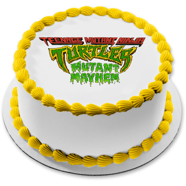 Decoración comestible para tarta de Tortugas Ninja Mutant Mayhem Imagen ABPID56940 