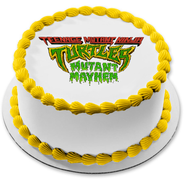 Teenage Mutant Ninja Turtles Mutant Mayhem Edible Cake Topper Image ABPID56940