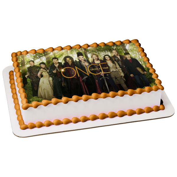 Once Upon a Time Rumpelstiltskin the Evil Queen Emma Swan Henry Edible Cake Topper Image ABPID56941