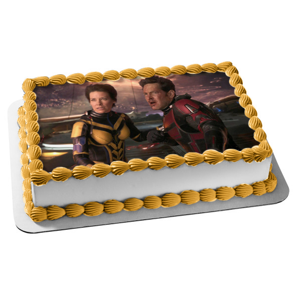 Ant-Man and the Wasp: Quantumania Hope Van Dyne and Scott Lang Edible Cake Topper Image ABPID56890