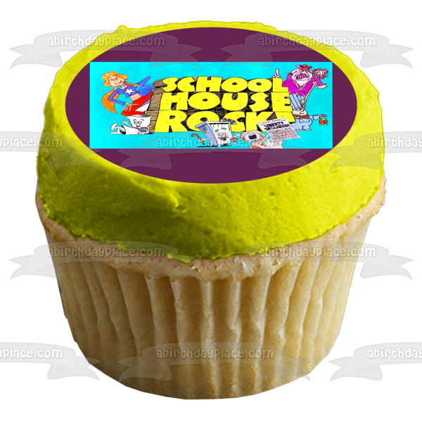 School House Rock! Sarah Mr. Morton and the Noun Girl Edible Cake Topper Image ABPID56903