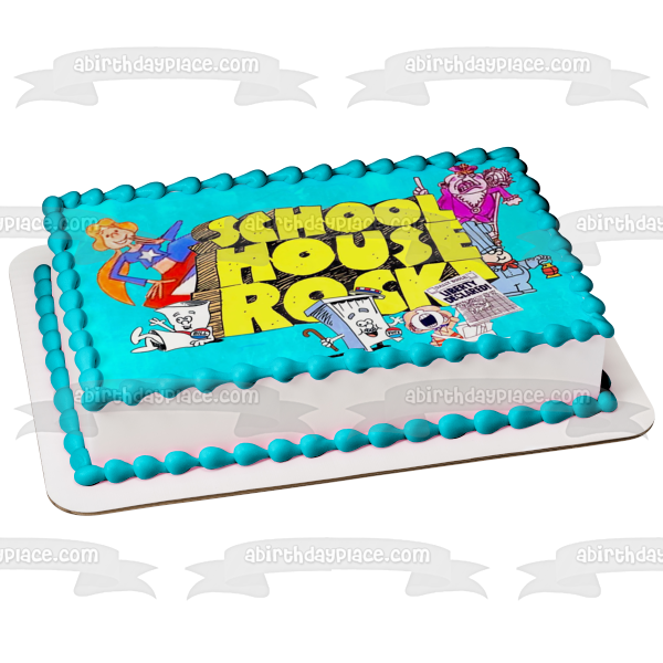 School House Rock! Sarah Mr. Morton and the Noun Girl Edible Cake Topper Image ABPID56903