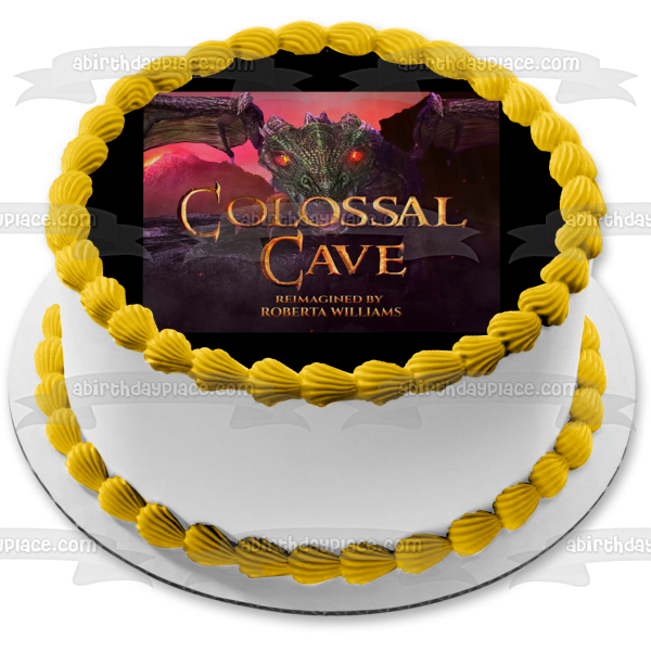 Colossal Cave Dragon Edible Cake Topper Image ABPID56907