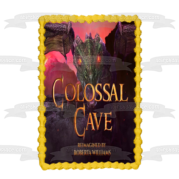 Colossal Cave Dragon Edible Cake Topper Image ABPID56907