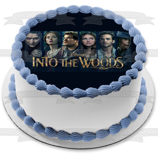 Into the Woods the Witch Cinderella and the Big Bad Wolf Edible Cake Topper Image ABPID56918