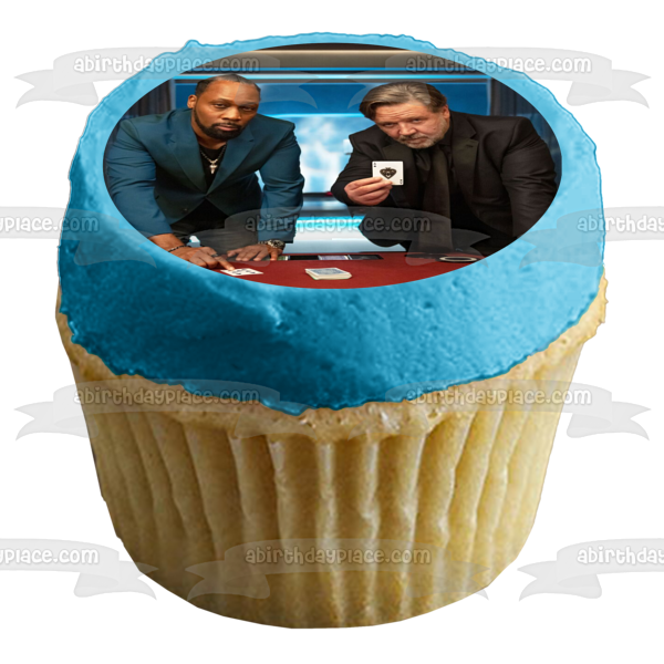 Poker Face Jake Foley and Andrew Johnson Edible Cake Topper Image ABPID56908