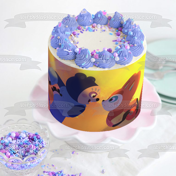 Perlimps Clae and Bruo Edible Cake Topper Image ABPID56920