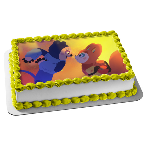 Perlimps Clae and Bruo Edible Cake Topper Image ABPID56920