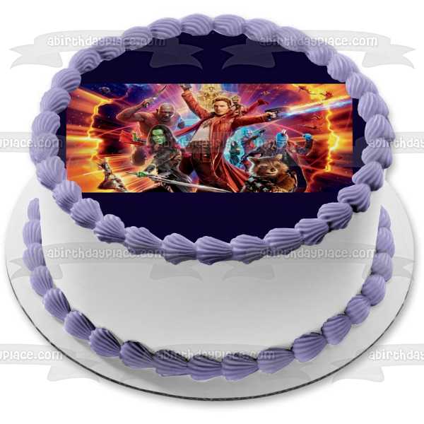 Guardians of the Galaxy Vol 4  Star-Lord  Yondu Udonta and Gamora Edible Cake Topper Image ABPID56922