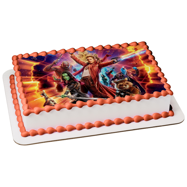 Guardians of the Galaxy Vol 4  Star-Lord  Yondu Udonta and Gamora Edible Cake Topper Image ABPID56922