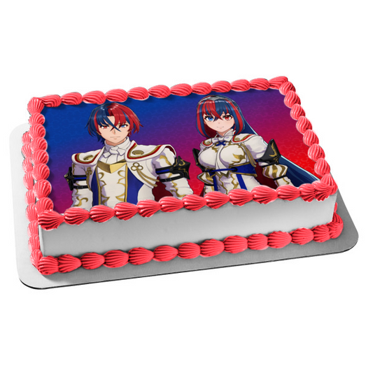 Imagen comestible para decoración de tarta con emblema de fuego Engage Alear ABPID56912 