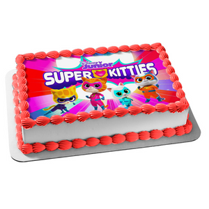 Super Kitties Ginny Sparks Buddy and Bitsy Edible Cake Topper Image ABPID56924