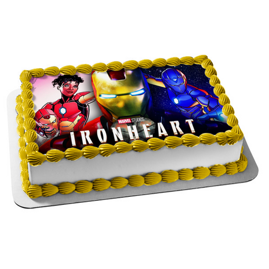 Adorno comestible para tarta con forma de corazón de hierro con personajes variados, imagen ABPID56926 