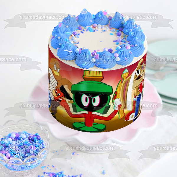 Merry Melodies Marvin the Martian Edible Cake Topper Image ABPID56916