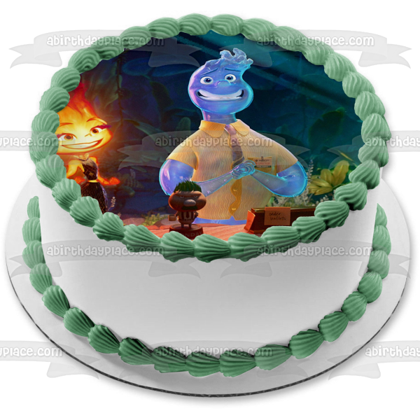 Elemental Ember and Wade Edible Cake Topper Image ABPID56931