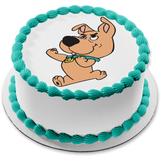 Scooby Doo película Scrappy Doo puños boxeo decoración comestible para tarta imagen ABPID56932 