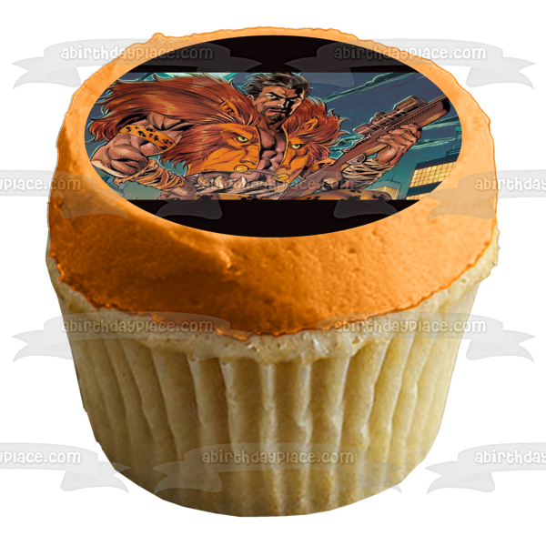 Kraven the Hunter Spider-Man Spider-Man  Comic Book Edible Cake Topper Image ABPID56933