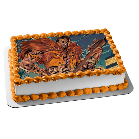 Kraven el Cazador Spider-Man Spider-Man Comic Book Imagen comestible para decoración de tarta ABPID56933 