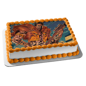 Kraven the Hunter Spider-Man Spider-Man  Comic Book Edible Cake Topper Image ABPID56933