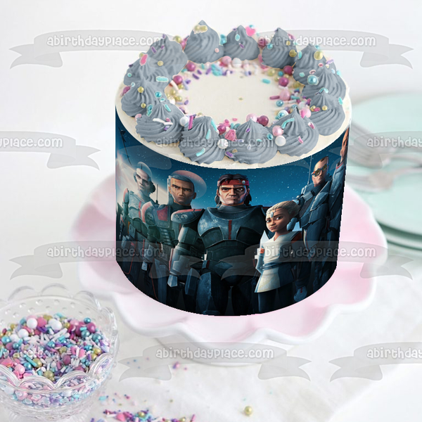 Star Wars: The Clone Wars Animated Series Captain Rex Edible Cake Topper Image ABPID56936