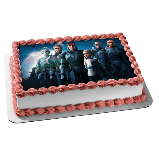 Imagen de decoración comestible para tarta del Capitán Rex de la serie animada Star Wars: The Clone Wars ABPID56936 