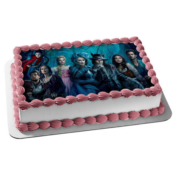 Into the Woods Movie Poster the Witch the Bakers Wife and the Big Bad Wolf Edible Cake Topper Image ABPID56989