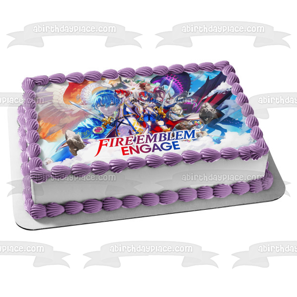 Fire Emblem Engage Lythos Firene Brodia and Solm Edible Cake Topper Image ABPID56990